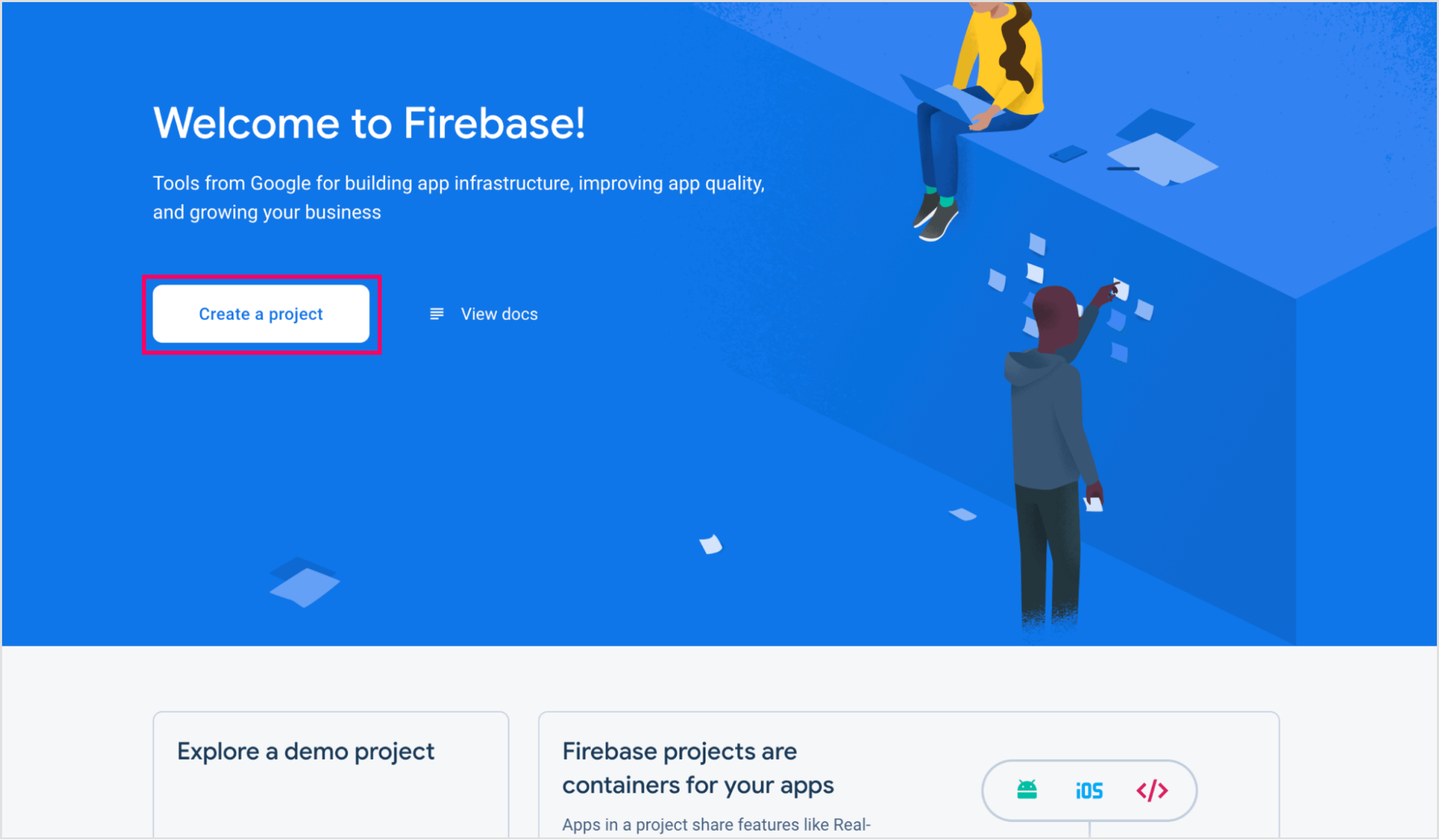 Logging in to Firebase