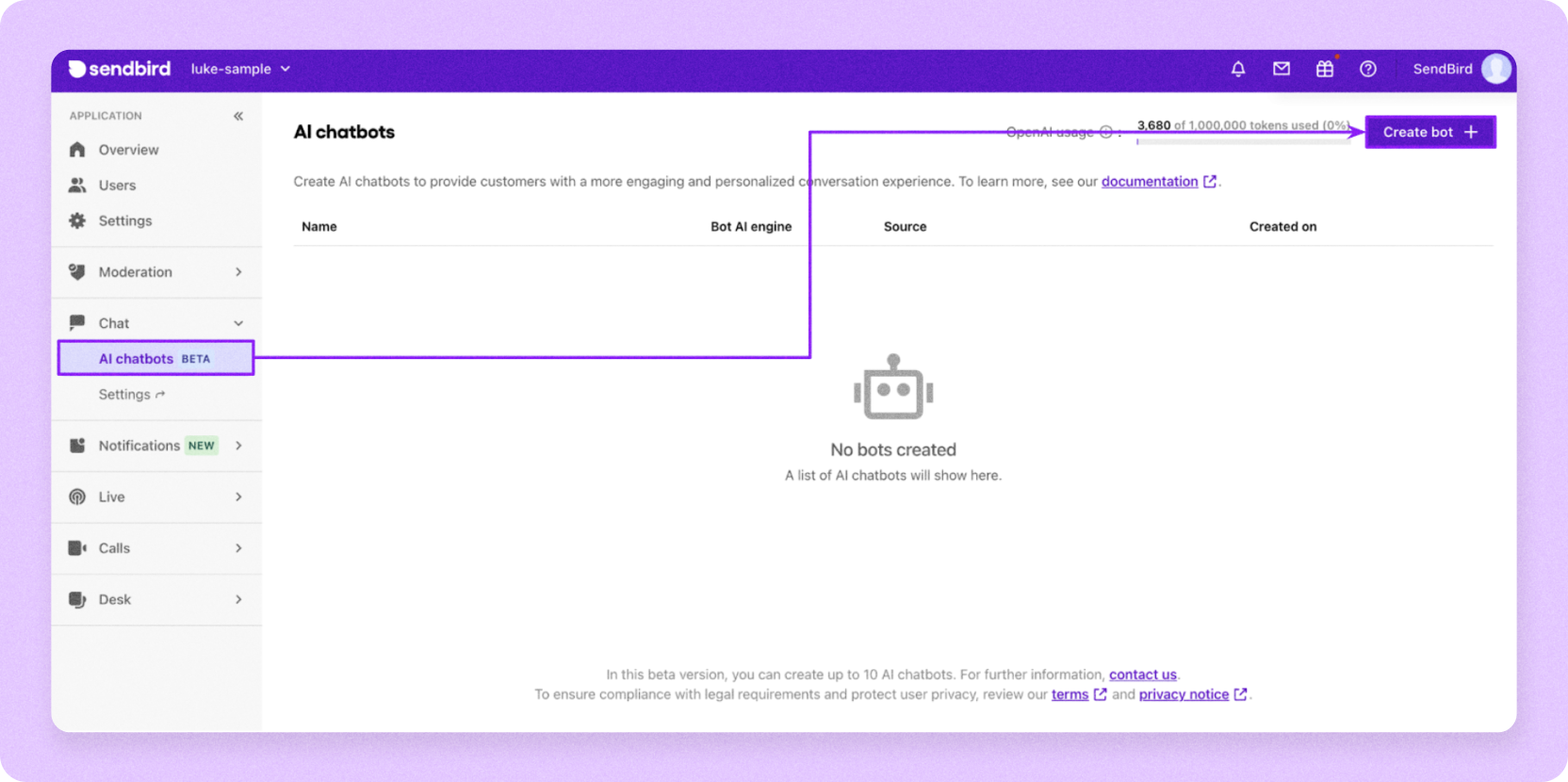 Set up your AI chatbot