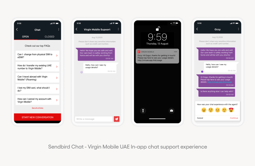 Resources Case Study Virgin Mobile UAE in-app chat